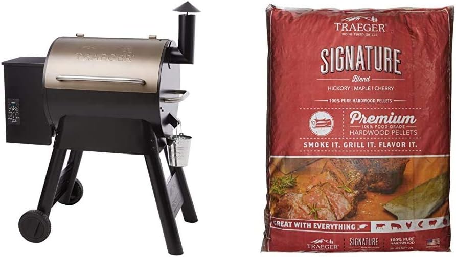 Traeger Pro Series 22 Electric Wood Pellet Grill and Smoker, Bronze K68695