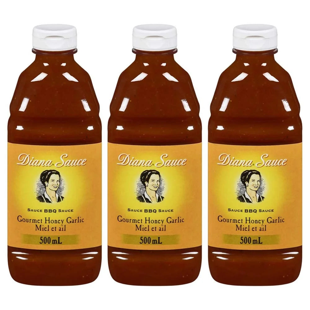 Diana Honey Garlic Barbeque Sauce 500ml 3-Pack S33280