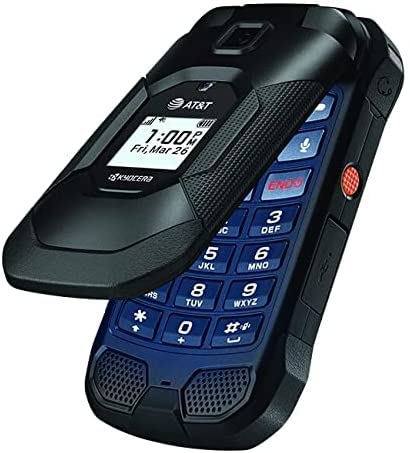 Kyocera Duraxe E4830 Epic AT&T Flip Smart Phone 16GB Rugged Black (Renewed) W136713