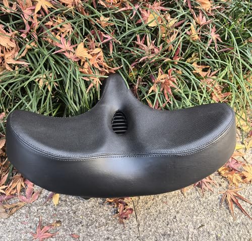 THALOUS Bike Seat with Backrest Oversized Comfort Bicycle Saddle Q745