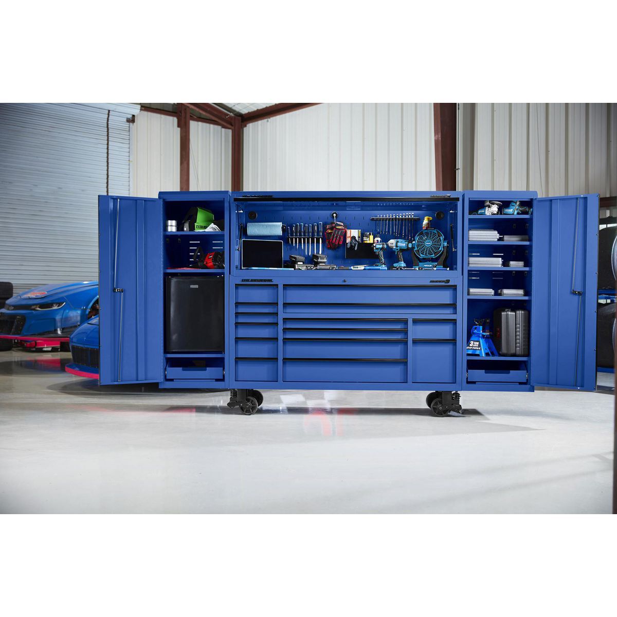 U.S. General 22 in. End Locker, Series 3, Blue Y30292