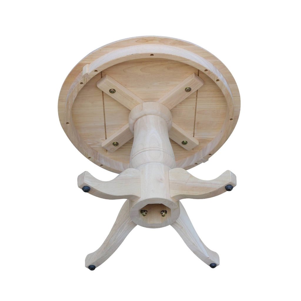 International Concepts Unfinished Round Pedestal Table G716503
