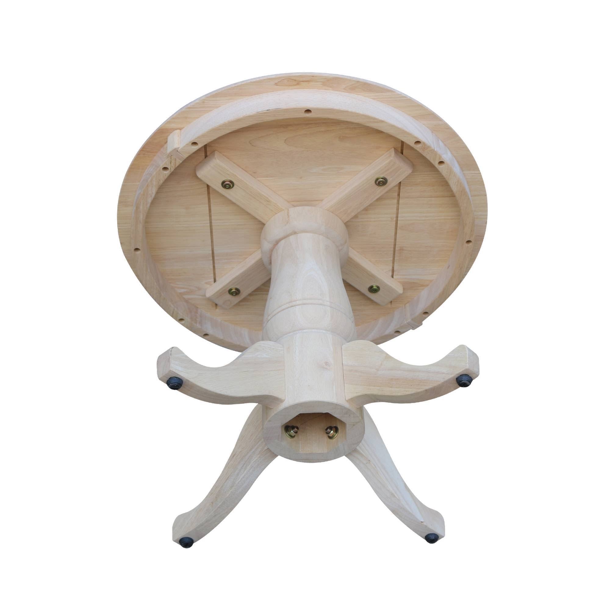 International Concepts Unfinished Round Pedestal Table G716503