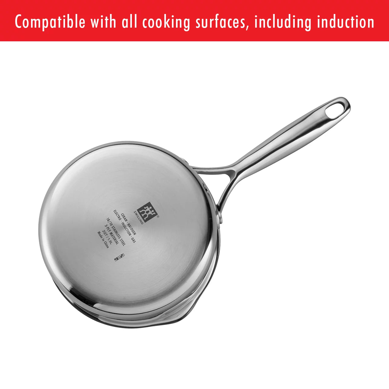 ZWILLING Energy Plus 10-pc Stainless Steel Ceramic Nonstick Cookware Set U8438