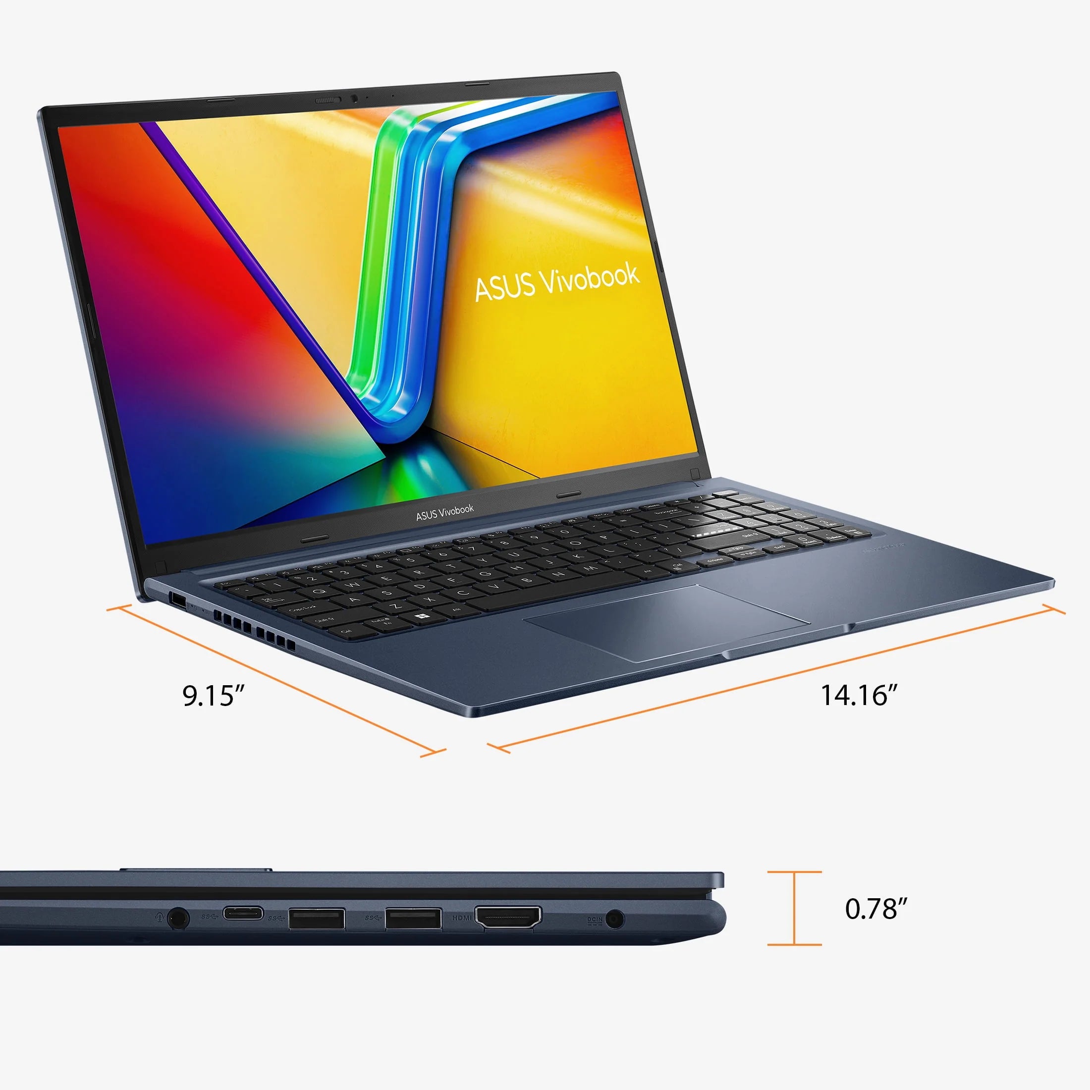 ASUS Vivobook 15 Touch Laptop, Intel Core i7, 16GB RAM, 512GB SSD, Windows 11 Y860