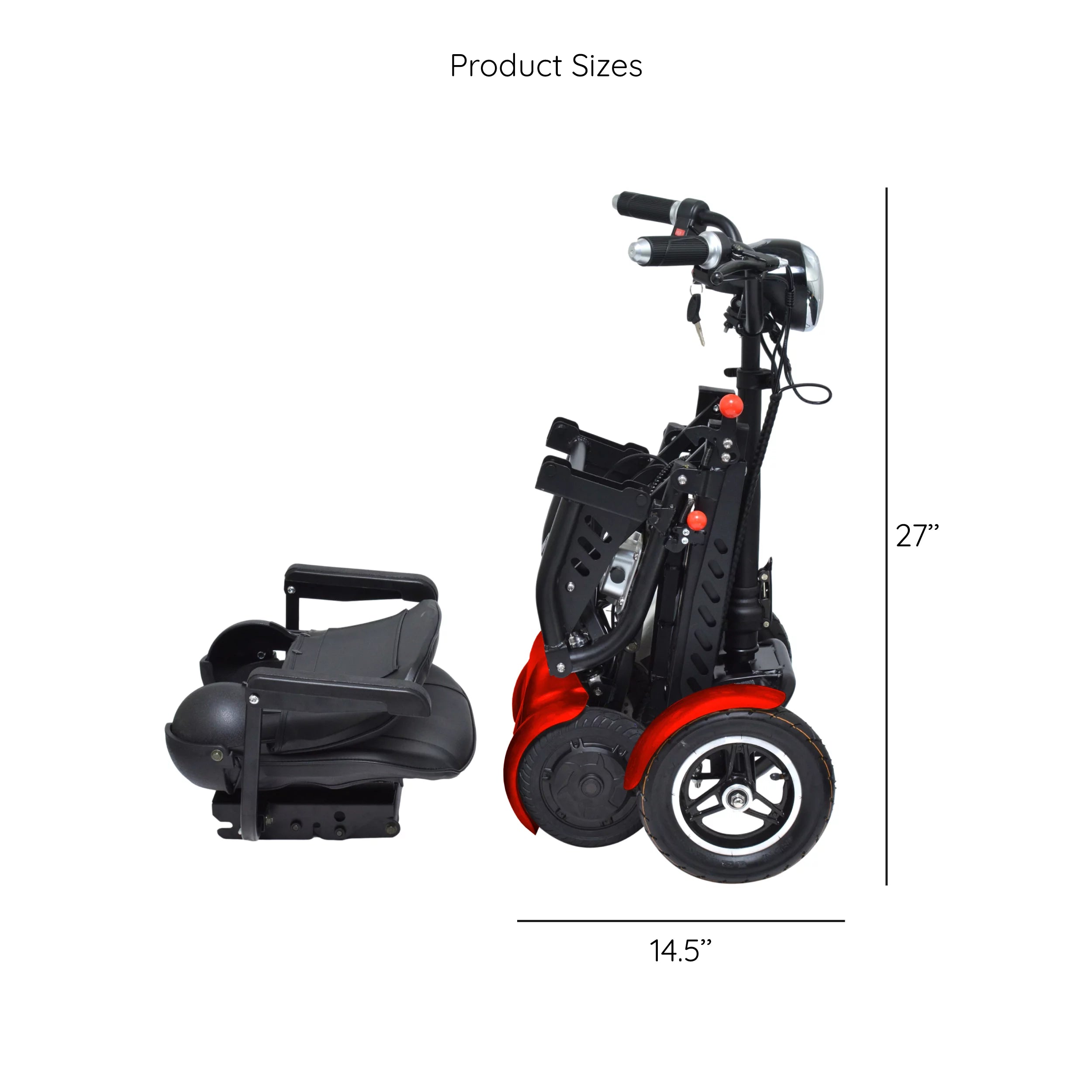 Compact Electric Scooter for Adults with Adjustable Seat and Armrests N441