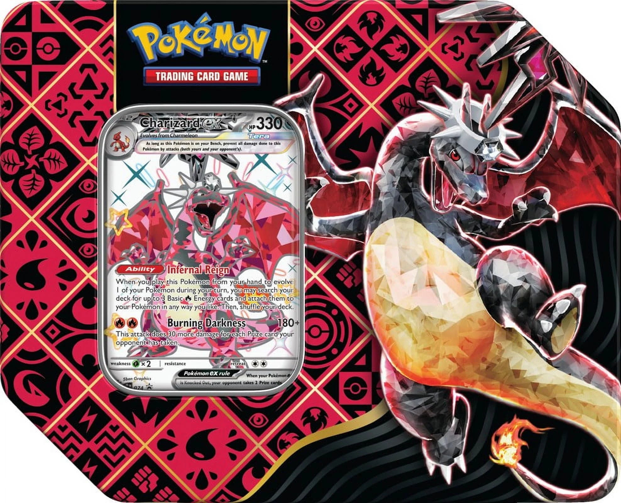Pokemon TCG: Scarlet & Violet Paldean Fates Tin (Shiny Charizard ex)