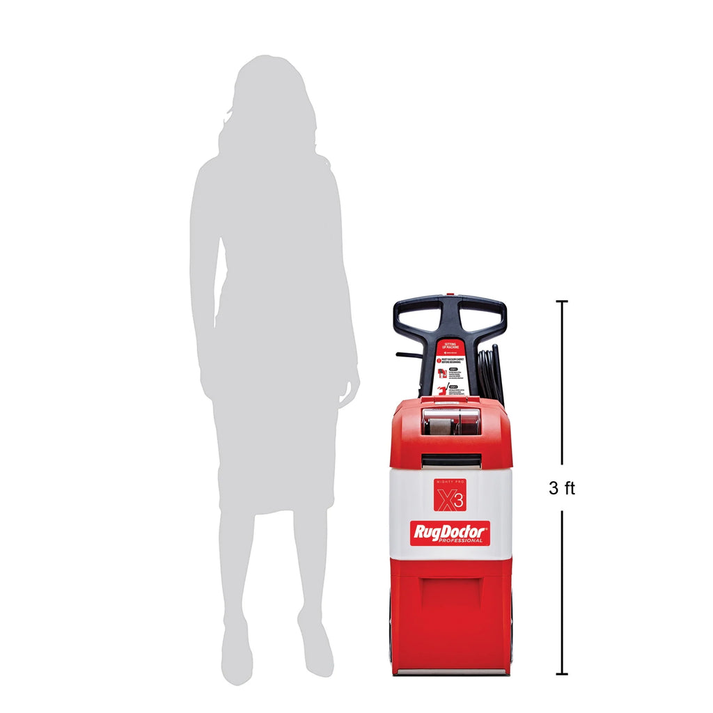 Rug Doctor Mighty Pro X3 Commercial Carpet Cleaner Pet Pack U32828