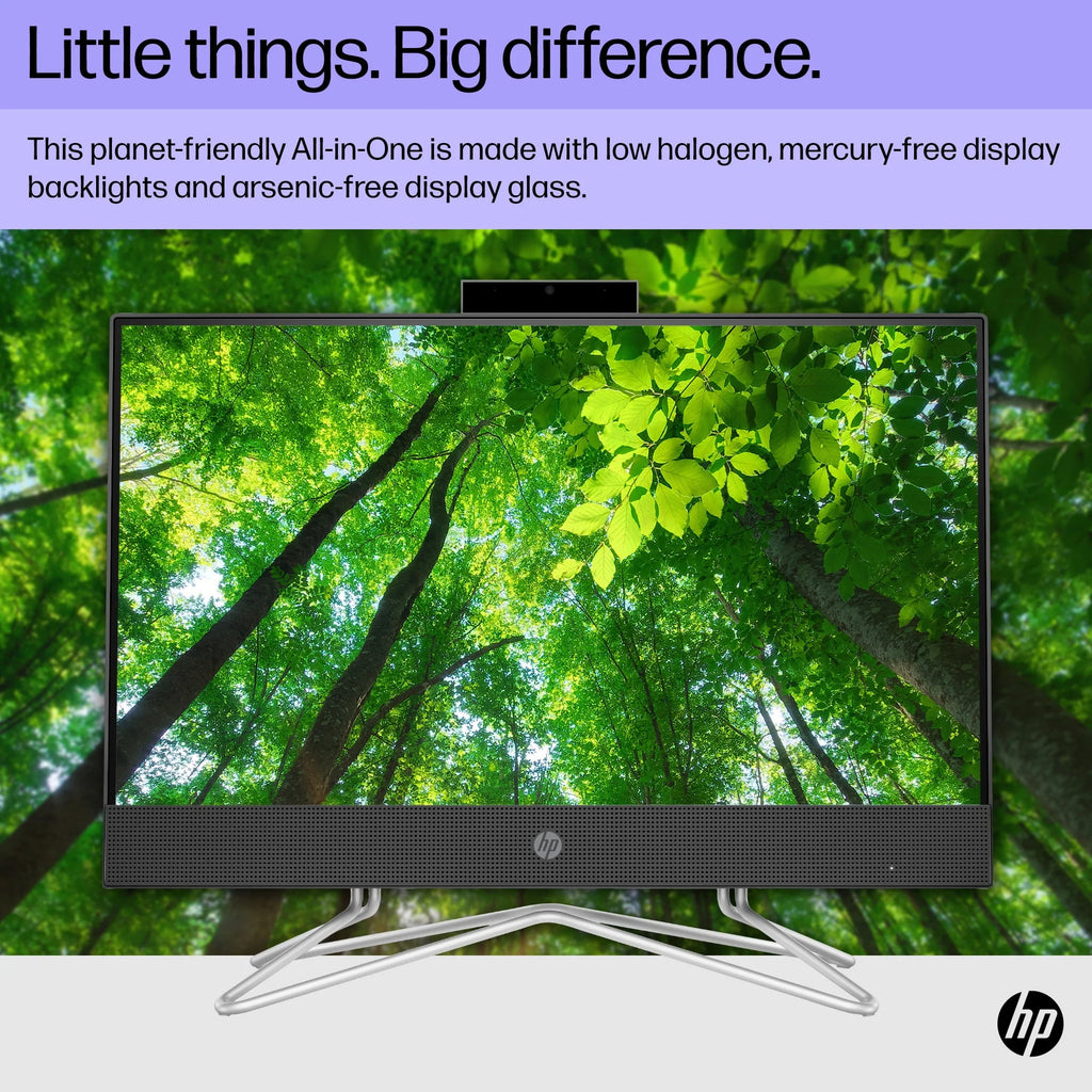 HP 21.5 All-in-One PC, Intel Pentium, 8GB RAM, 128GB SSD, Windows 11 Home, White O9382
