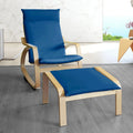 Velvet Navy Blue Chair and Ottoman Covers. Compatible with IKEA Poang