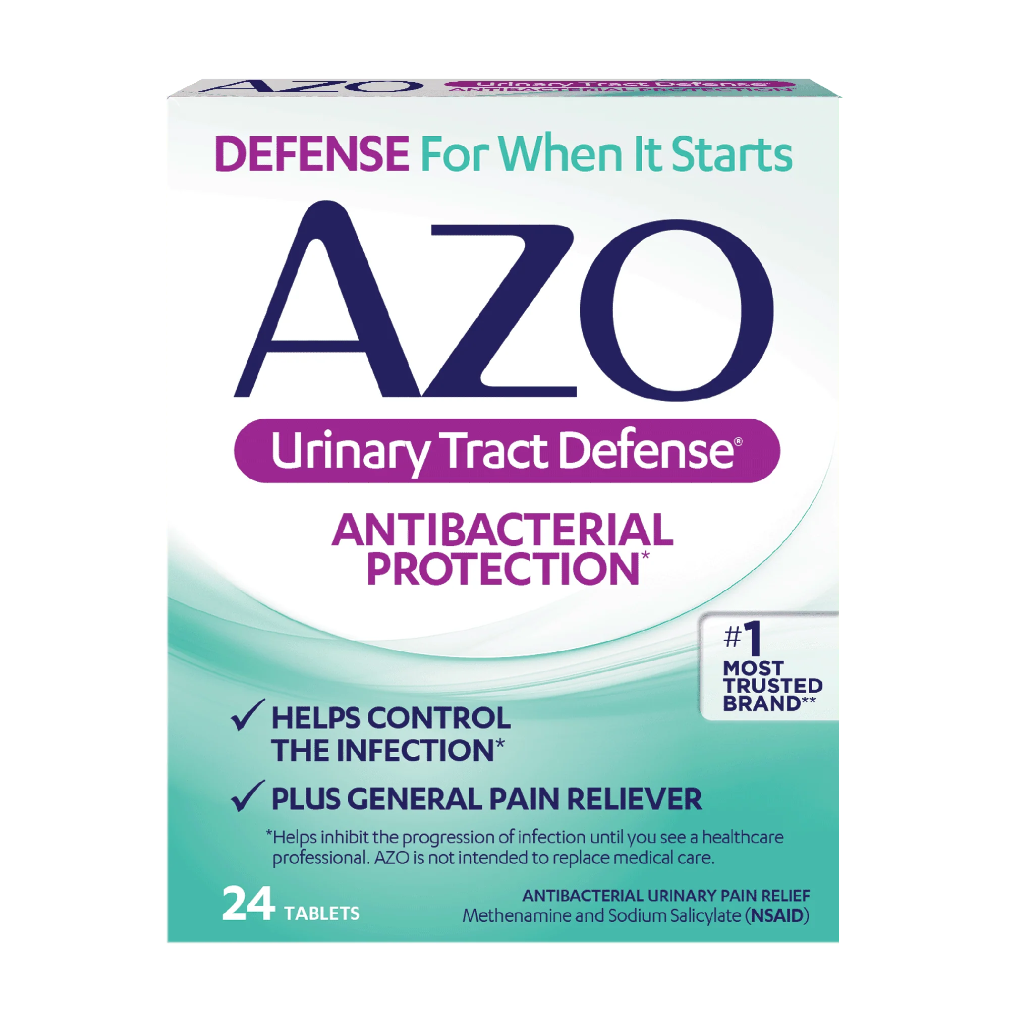 AZO Urinary Tract Defense Antibacterial Protection, 24 Tablets I500485