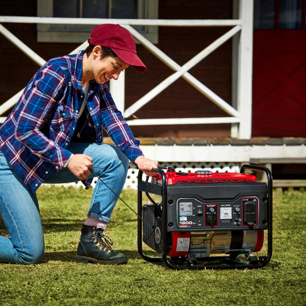 PREDATOR 1800 Watt Gas-Powered Portable Generator with CO SECURE Technology G99530