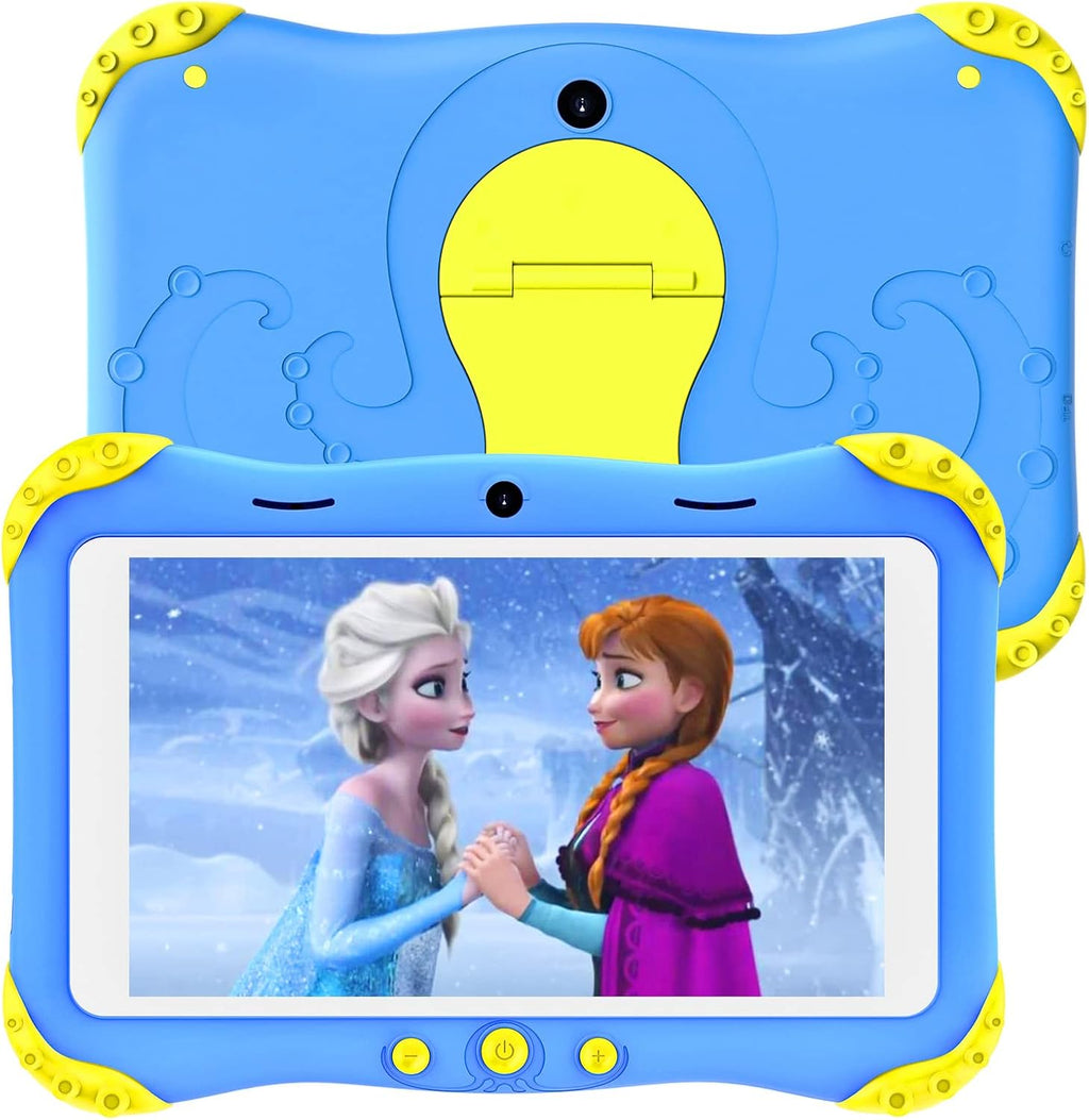 Kids Tablet 7 inch HD IPS Android Tablet with WiFi, Dual Camera, Parent Control - Pink (2-Pack) F3959