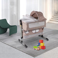 Baby Bassinet Bedside Sleeper Baby Crib Baby Bed with Cradle 5 Height Adjustable