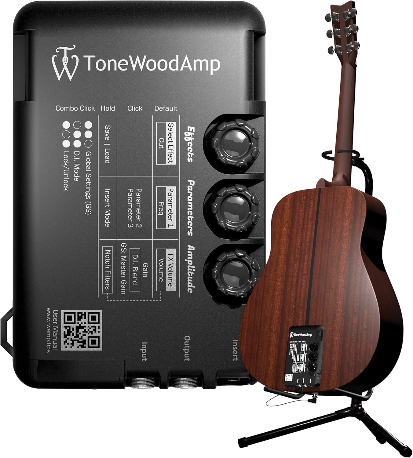 ToneWoodAmp SOLO Multi-Effect Processor for Acoustic-Electric Guitars A489