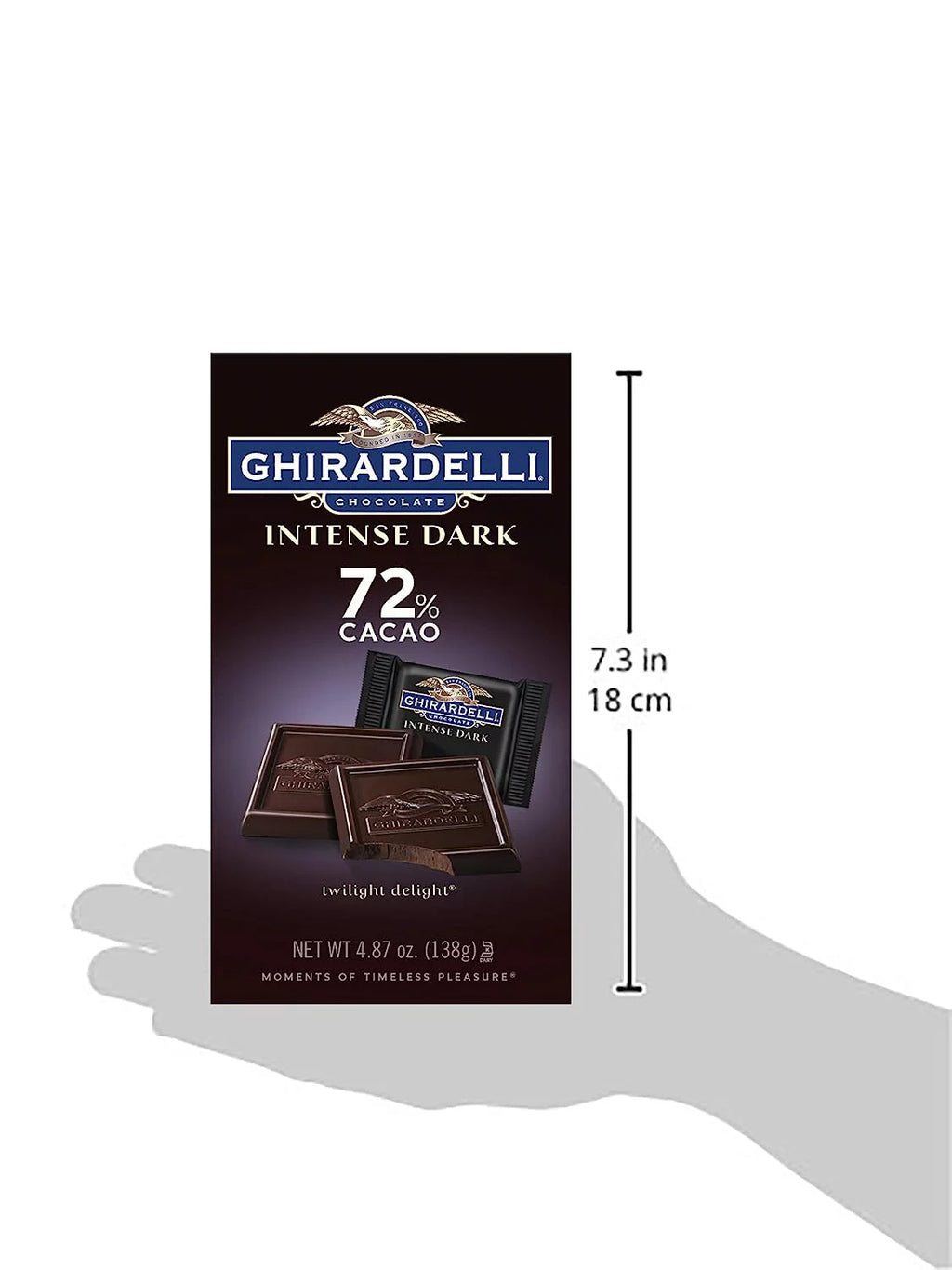 Ghiradelli Intense Dark Chocolate Squares, 72% Cacao, 3-Pack W928374