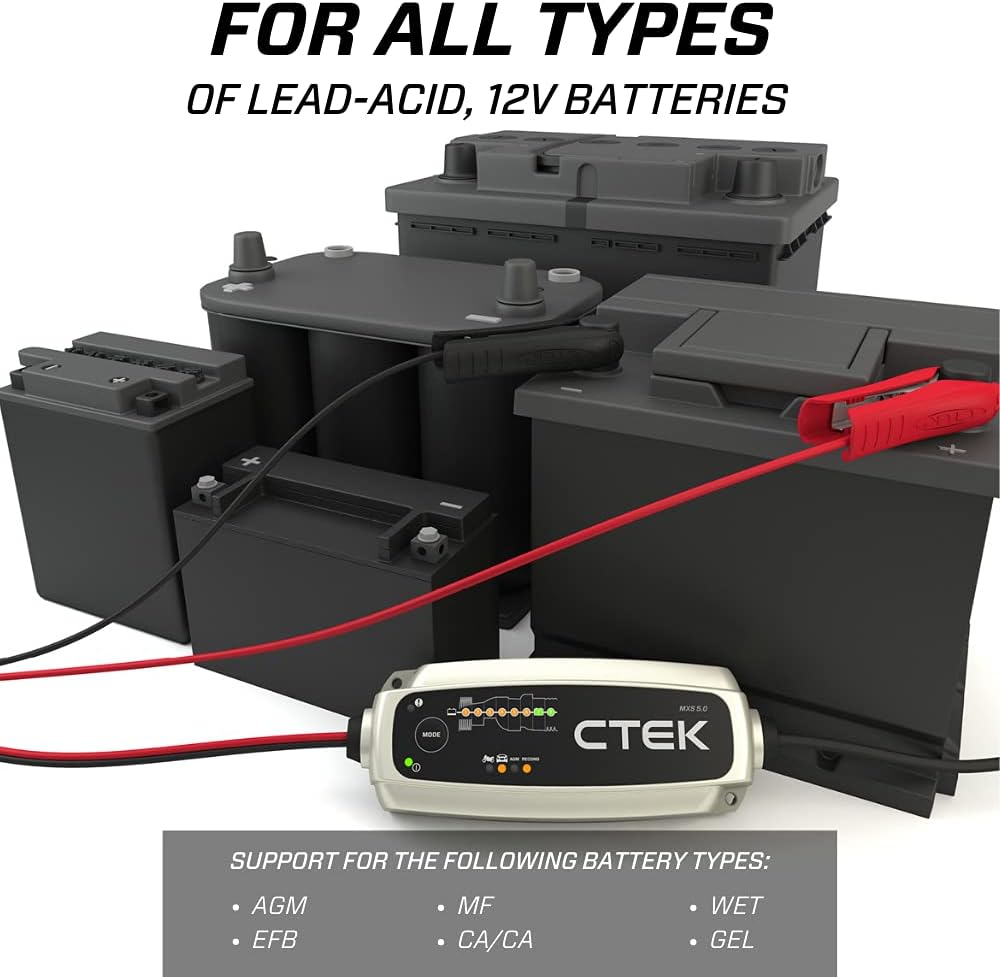 CTEK MXS 5.0 4.3 amp Battery Charger and Maintainer 12V A3081