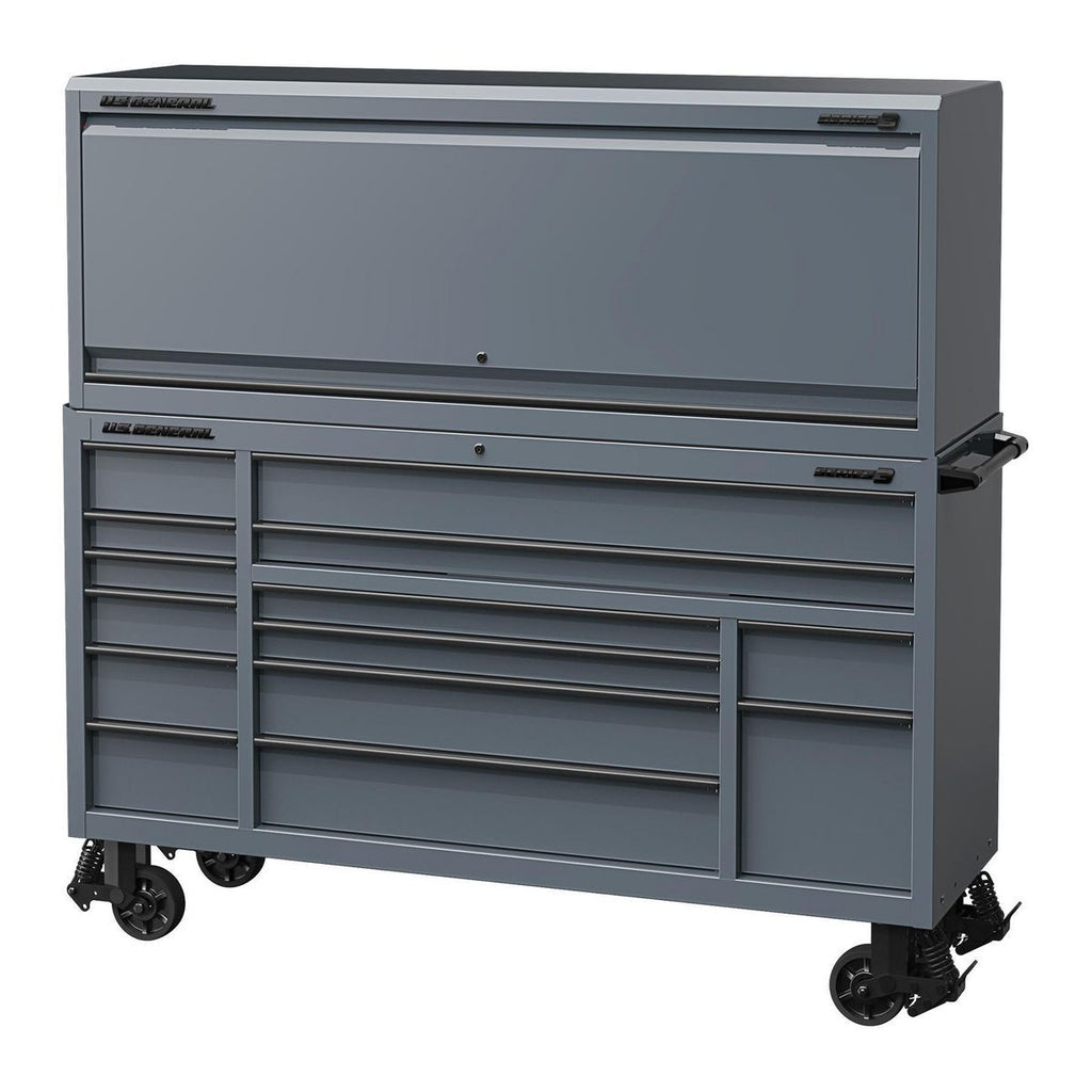U.S. General 72 in. Triple-Bank Roll Cab, Series 3, Slate Gray V981709