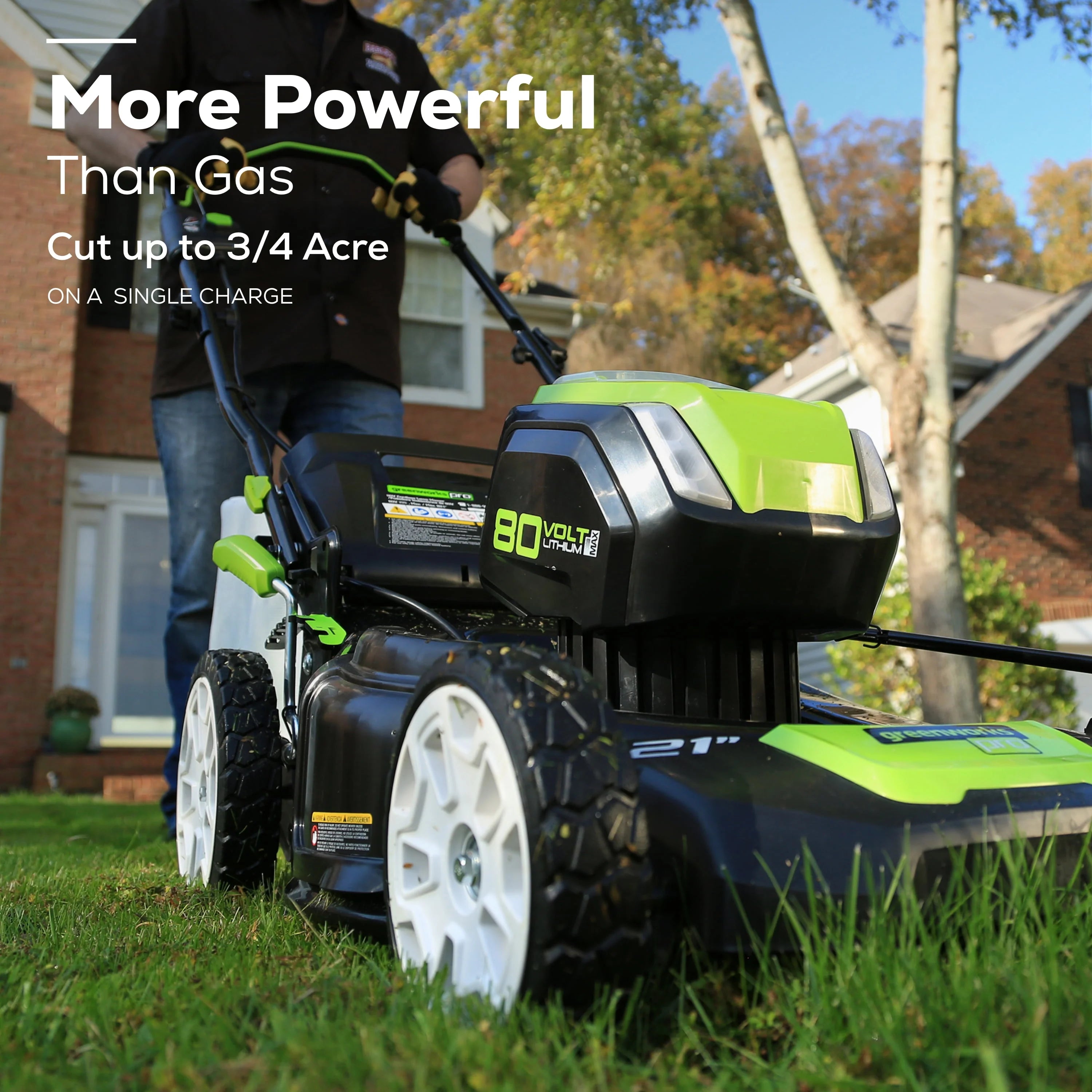 Greenworks 80V 21 Self Propelled Mower with 5Ah Battery & Charger L891