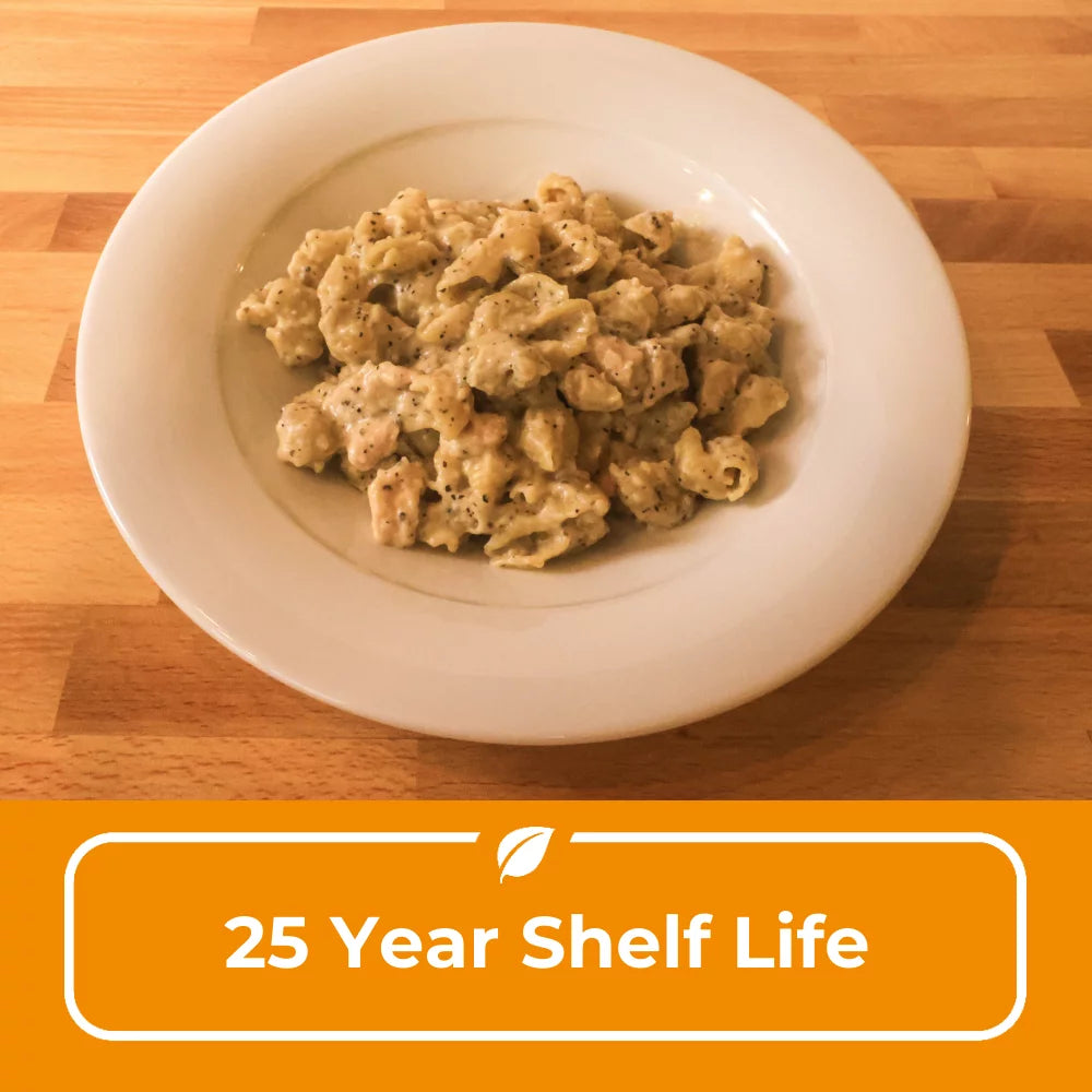 Nutristore Freeze-Dried Chicken Alfredo Emergency Meal, 25 Year Shelf Life C761589