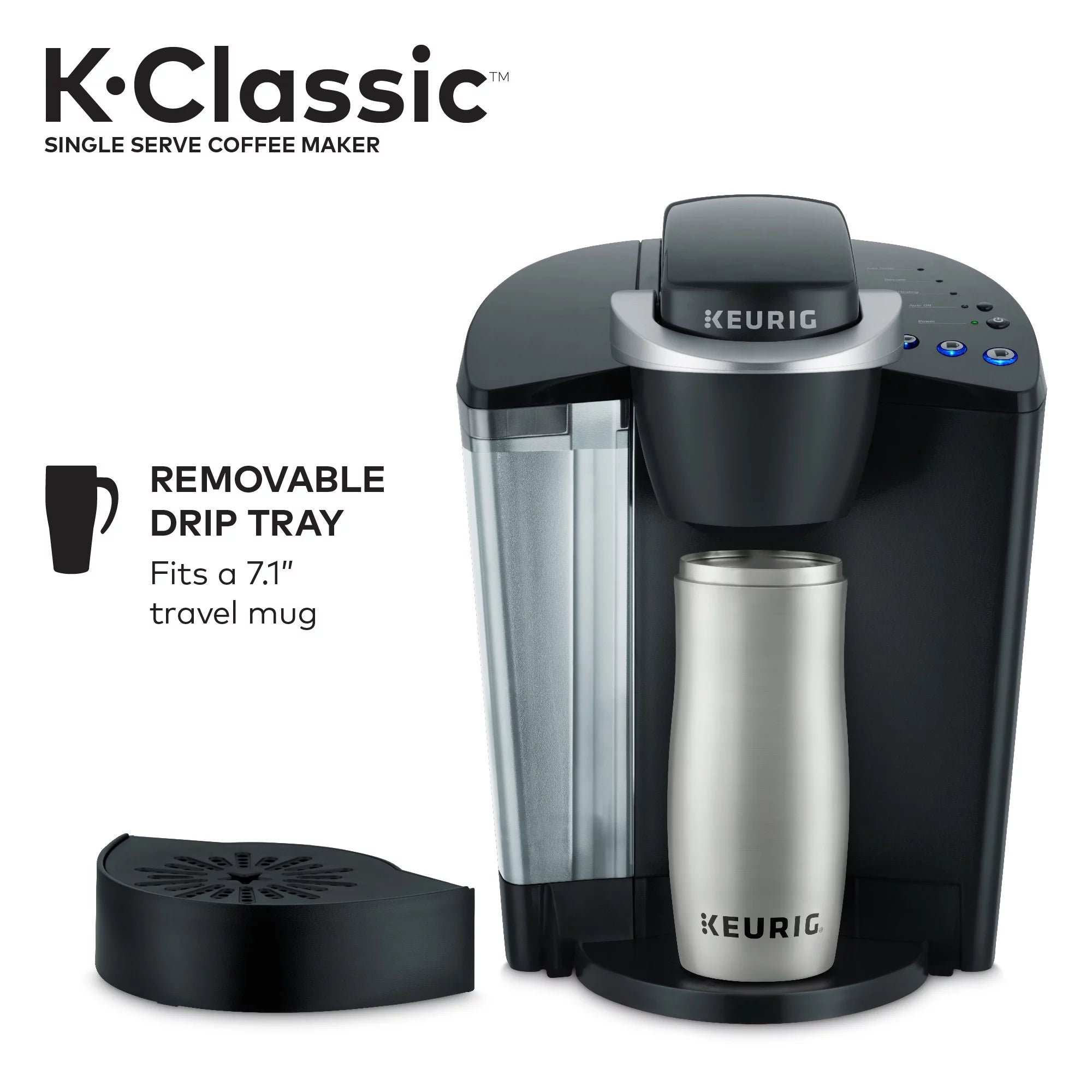Keurig K-Classic Single Serve K-Cup Pod Coffee Maker, Black Q868