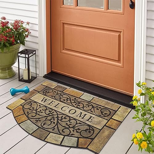 Durable Welcome Door Mats 24x36 Non-Slip Rubber Backing Outdoor Entry Mat C88828
