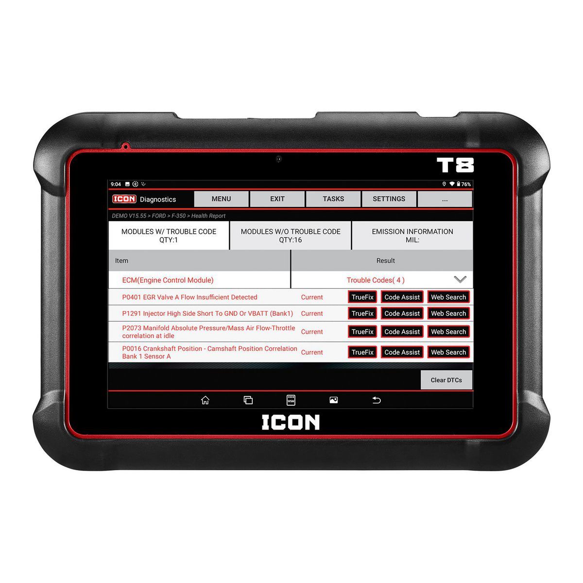 ICON T8 Professional Intelligent Diagnostic Scanner M597