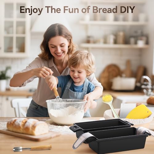 Cast Iron Loaf Pans for Baking Bread 9 x 5in, 2 Piece Pre-Seasoned K8872