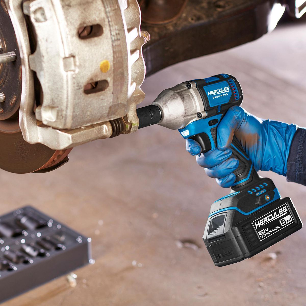 HERCULES 20V Brushless 1/2 in. Compact 4-Mode Impact Wrench, Tool Only W233