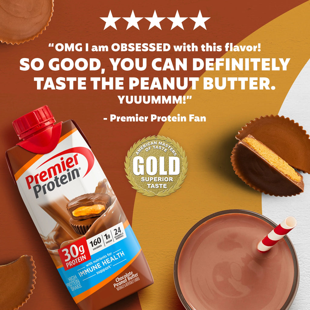 Premier Protein Shake, Chocolate, 11 fl oz, 12 Ct H339