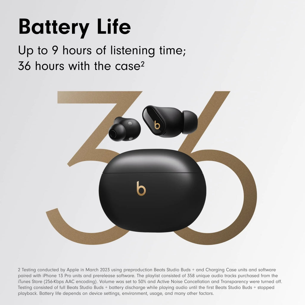 Beats Studio Buds True Wireless Noise Cancelling Earbuds - Black/Gold T3994