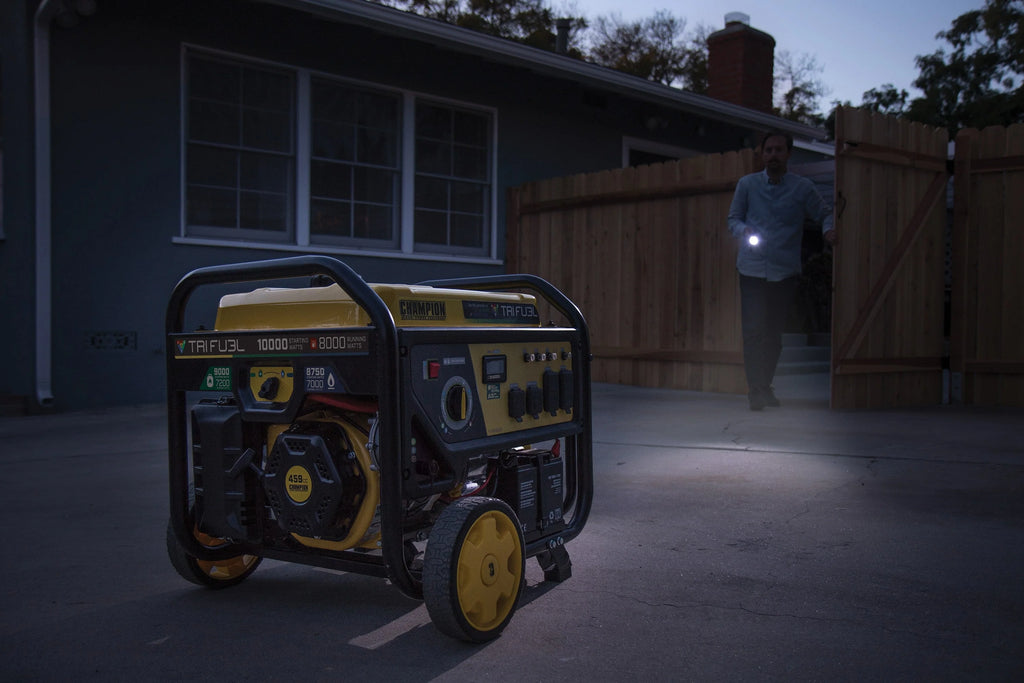 Champion Power Equipment 8000-Watt Tri-Fuel Portable Generator with Electric Start X701742