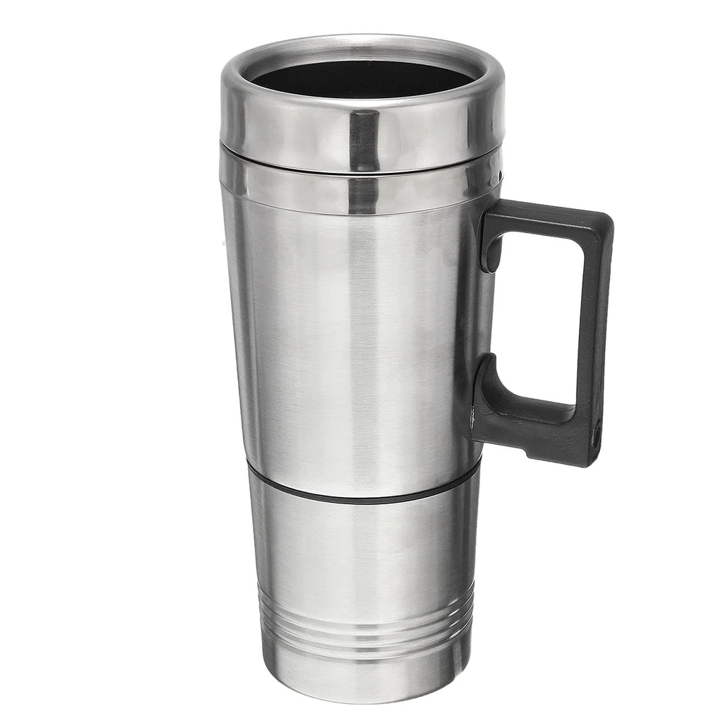 Stainless Steel 12V 500ml Car Heating Cup with Anti-Spill Lid R421121