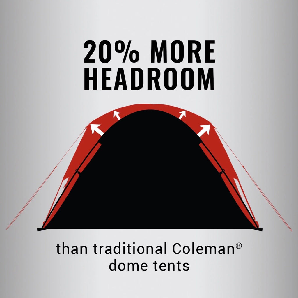 Coleman 6 Person Dark Room Skydome Tent, Blue W78866