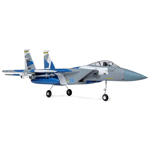 E-flite RC Airplane F-15 64mm BNF Basic with AS3X and Safe Select J73516