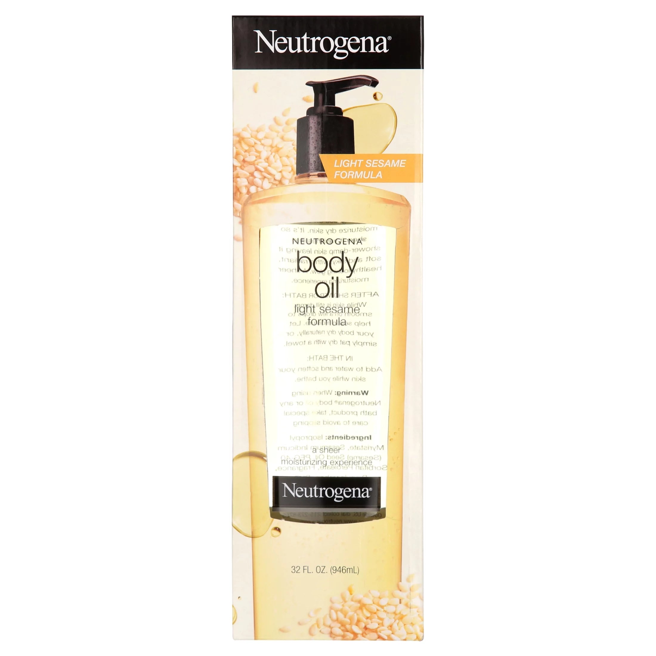 Neutrogena Light Sesame Body Oil, 32 Fl Oz F770157