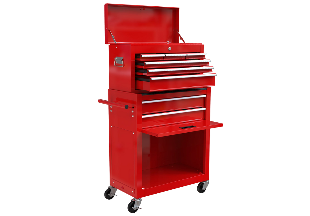 Blue 8-Drawer Rolling Tool Chest with Wheels and Lock Z60320