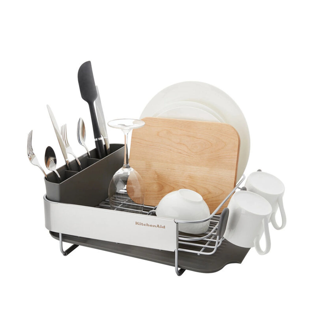Kitchenaid Stainless Steel Compact Dish Rack, Satin Gray T892
