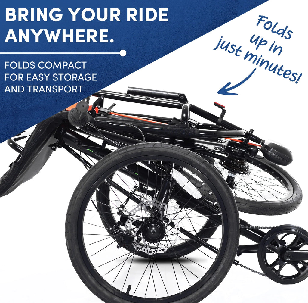 Kent 20 Cavalier Recumbent 3-Wheel Bike Trike, Black M17271