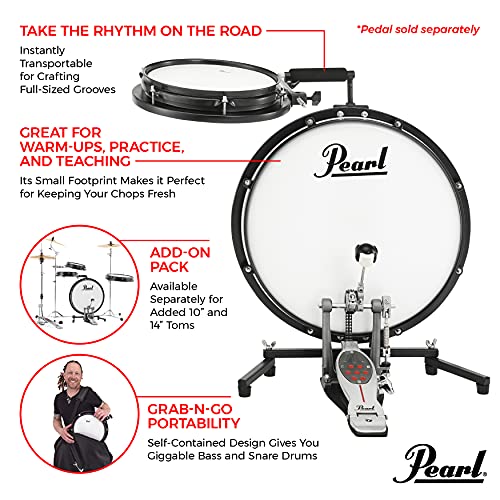 Pearl Compact Traveler Drum Set 18" Bass & 10" Snare with Bag U841