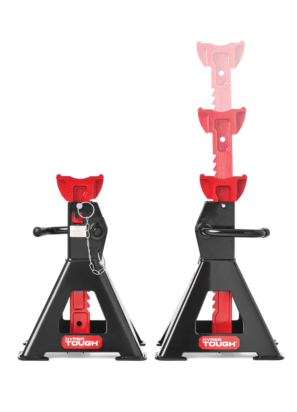 Hyper Tough TH54006D 4 Ton Steel Quick Lift Jack Stands E40528