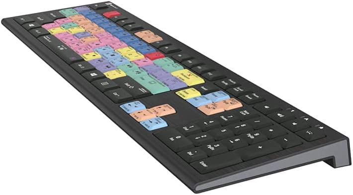 Logickeyboard ASTRA 2 Backlit Keyboard for Premiere Pro CC, Windows 7-11 L387107