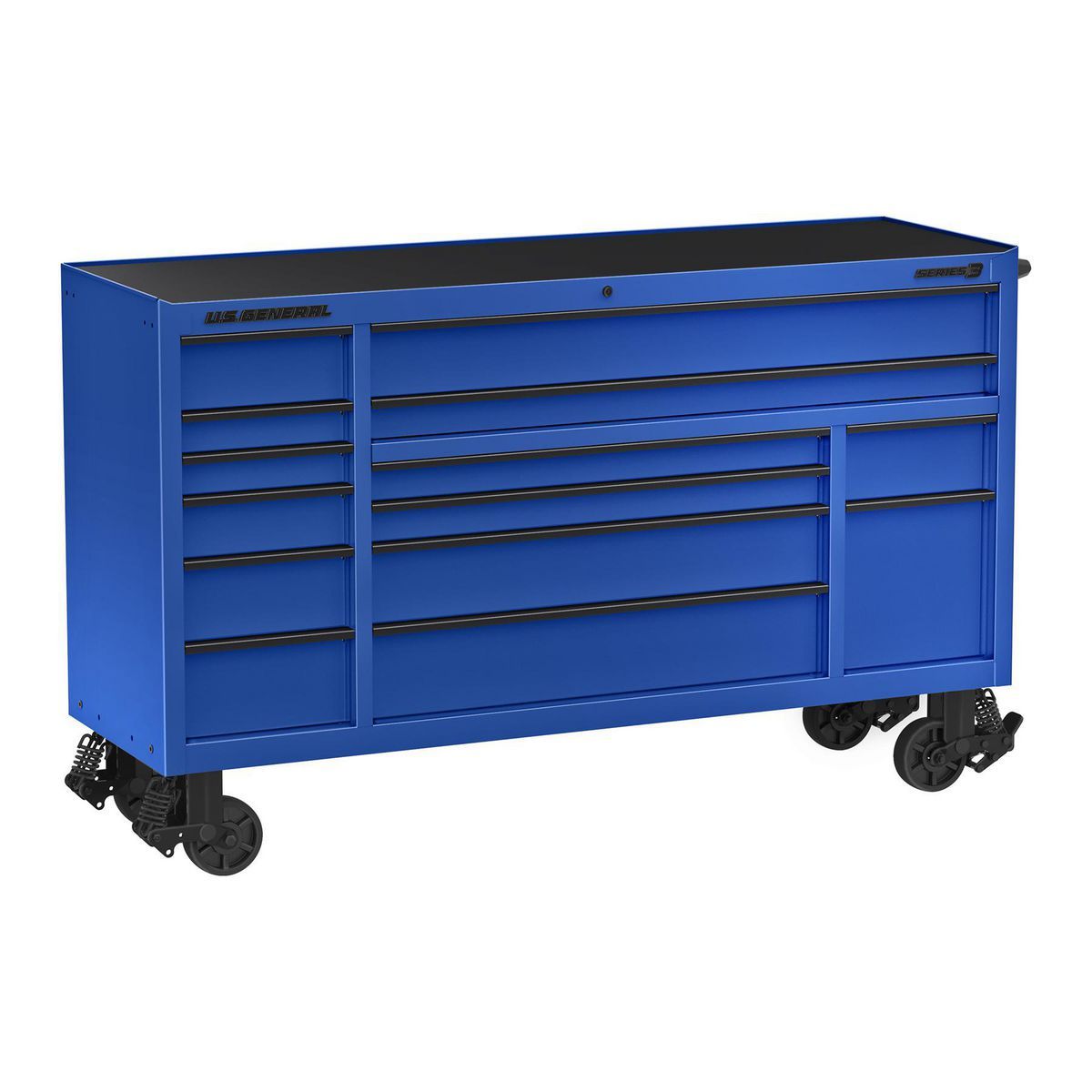 U.S. General 72 in. Triple-Bank Roll Cab, Series 3, Slate Gray V981709