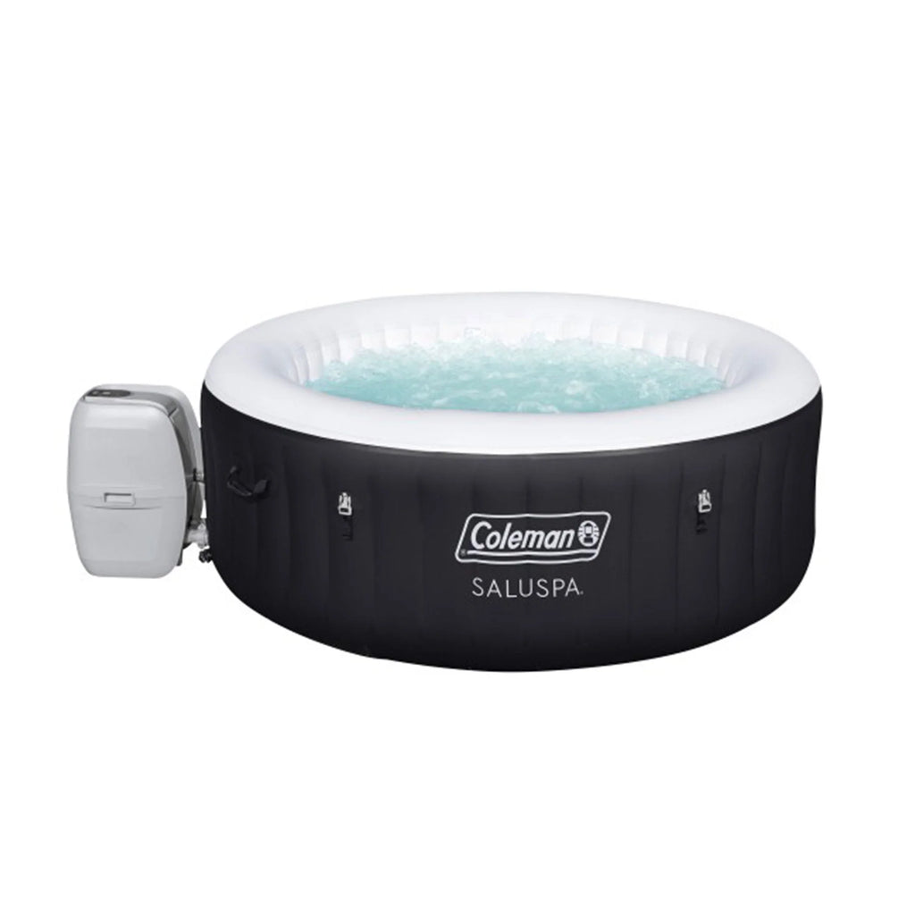 Coleman SaluSpa AirJet Inflatable Round Hot Tub, 60 Jets, Black D46266