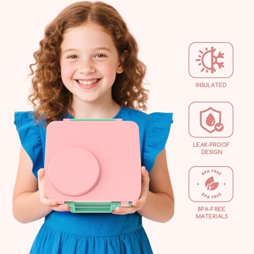 Bento Box for Kids - Leak-Proof Lunch Box with Insulated Thermos Food Jar, Blue O585527