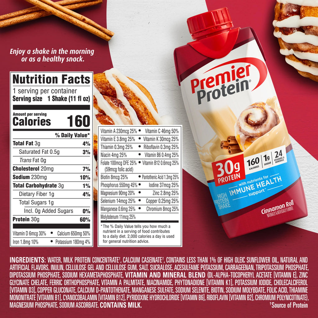 Premier Protein Shake, Chocolate, 11 fl oz, 12 Ct H339