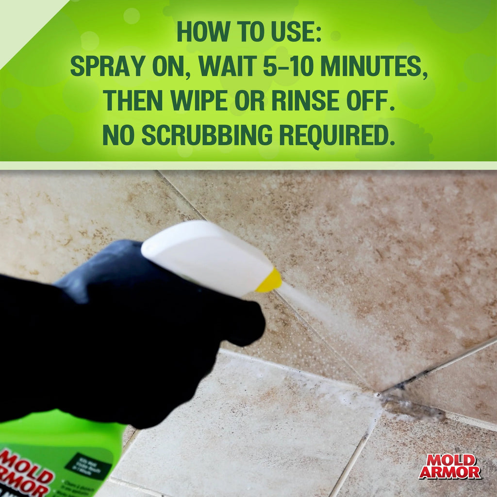 MOLD ARMOR Mold and Mildew Killer + Quick Stain Remover, 32 oz. J118723