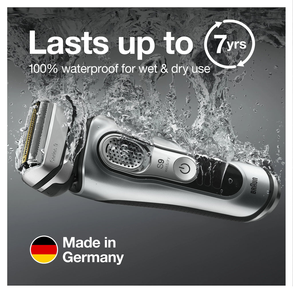 Braun Series 9 9370cc Rechargeable Wet Dry Electric Shaver with Clean Station J16358