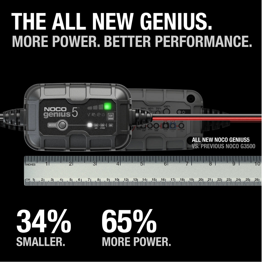 NOCO GENIUS5 6V/12V 5A Smart Battery Charger and Maintainer I8695