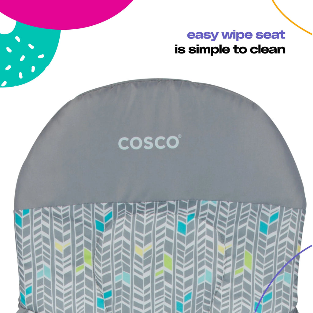 Cosco Kids Simple Fold High Chair, Noir Dot G88620